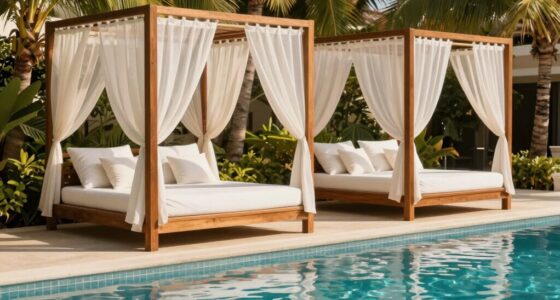 luxurious poolside relaxation