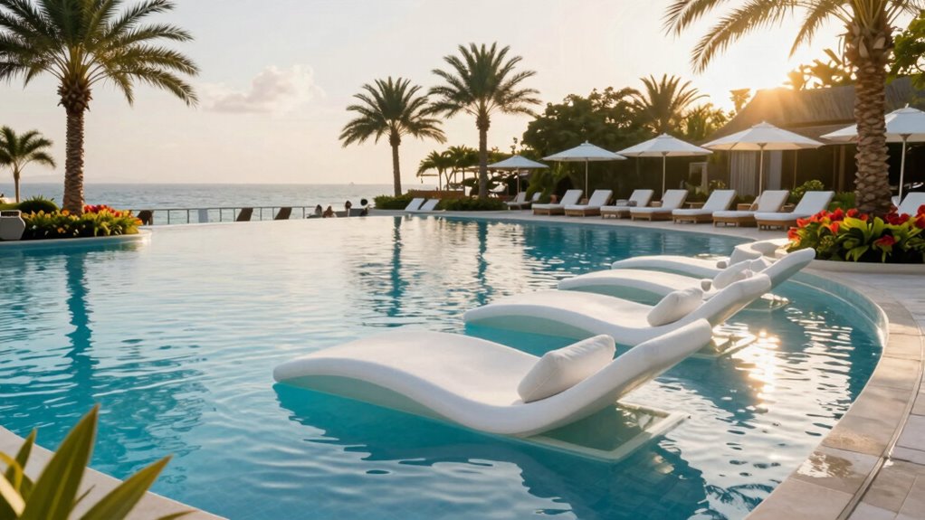 luxurious safe durable pool loungers