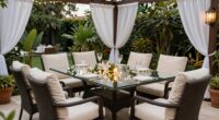 luxury patio dining options