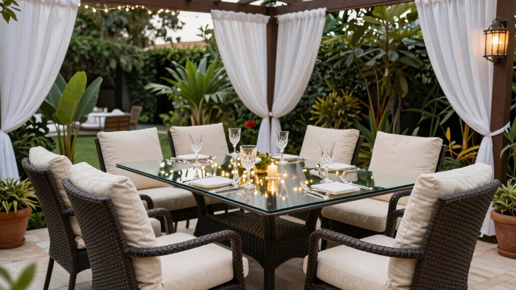 luxury patio dining options