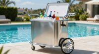 luxury pool cooler carts