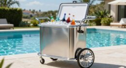 luxury pool cooler carts