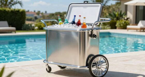 luxury pool cooler carts
