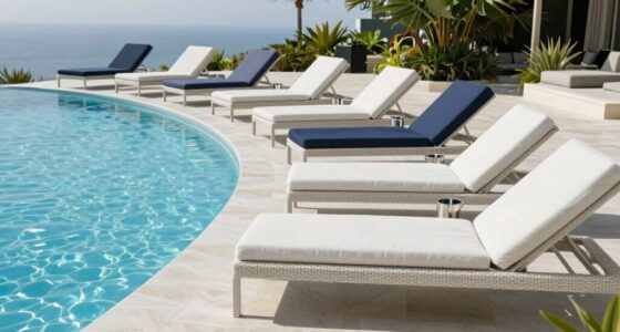 luxury pool loungers