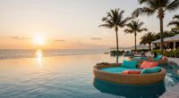 luxury relaxation poolside comfort