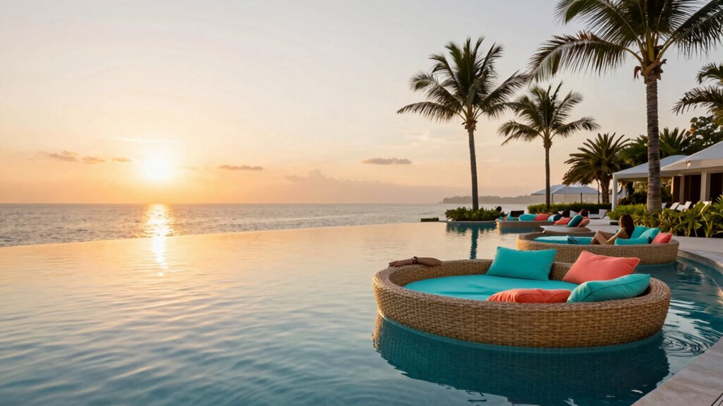 luxury relaxation poolside comfort