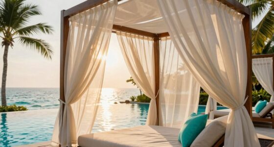 luxury resort cabana curtains