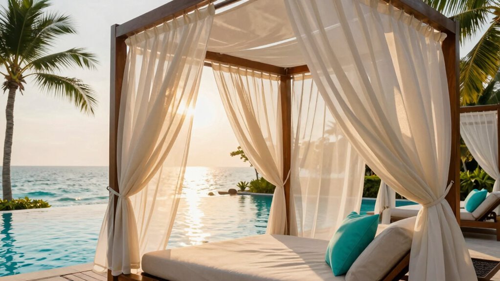 luxury resort cabana curtains