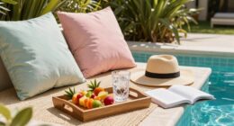 mindful moments by the pool