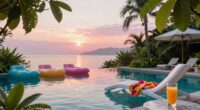morning poolside fun ideas