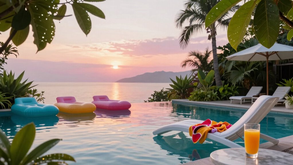 morning poolside fun ideas