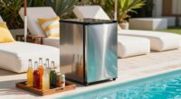 optimal poolside cooling arrangement