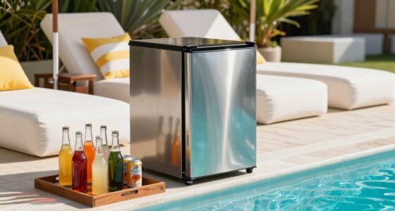 optimal poolside cooling arrangement