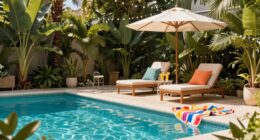 perfect poolside relaxation spot