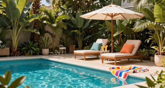 perfect poolside relaxation spot