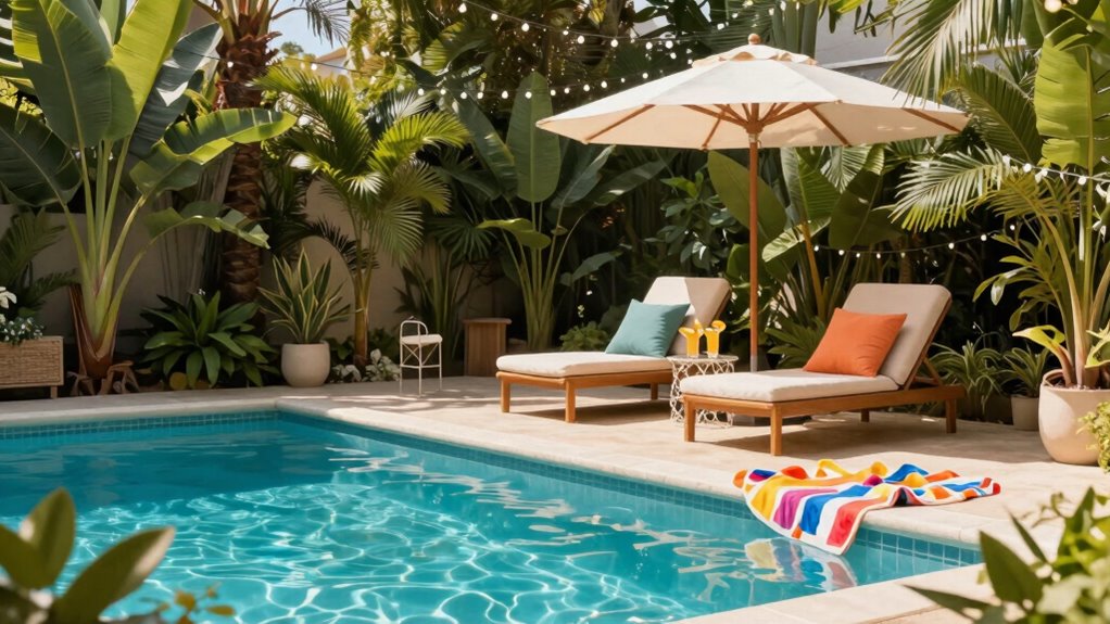 perfect poolside relaxation spot