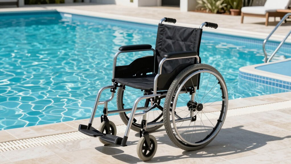 pool access waterproof wheelchairs