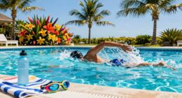 pool based beach body routine