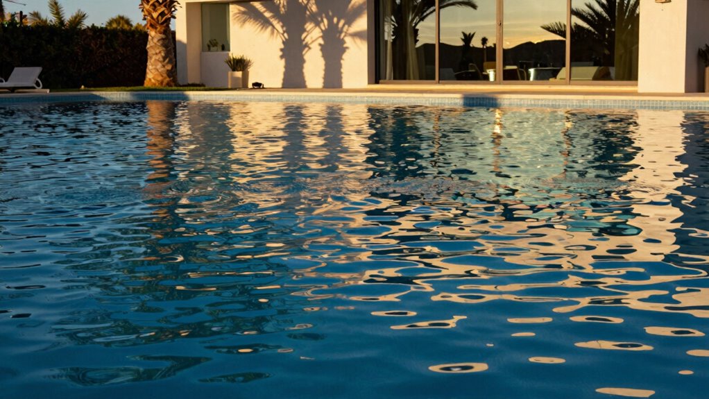 pool orientation affects temperature