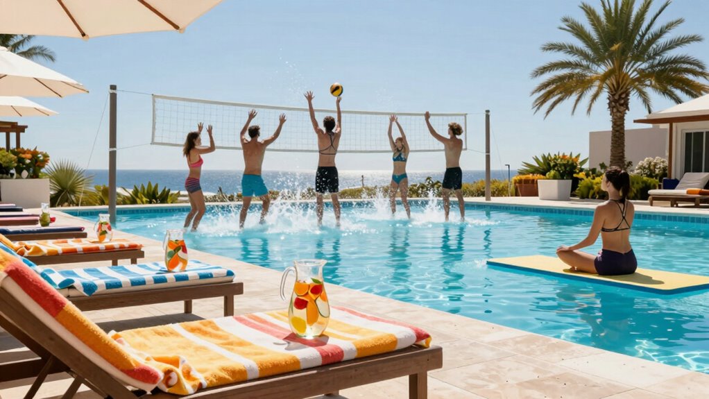 poolside fun and relaxation