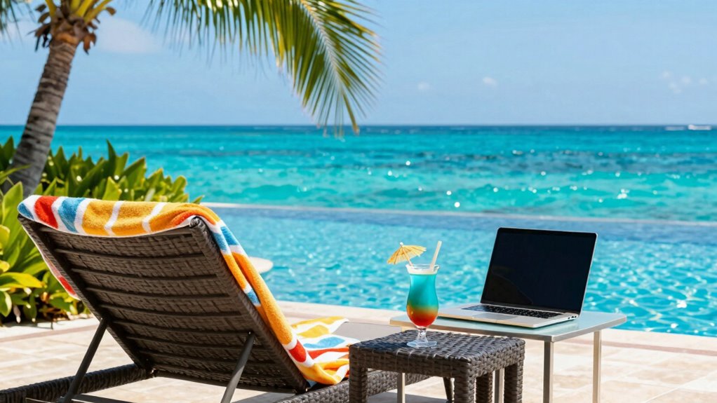 poolside productivity and rejuvenation