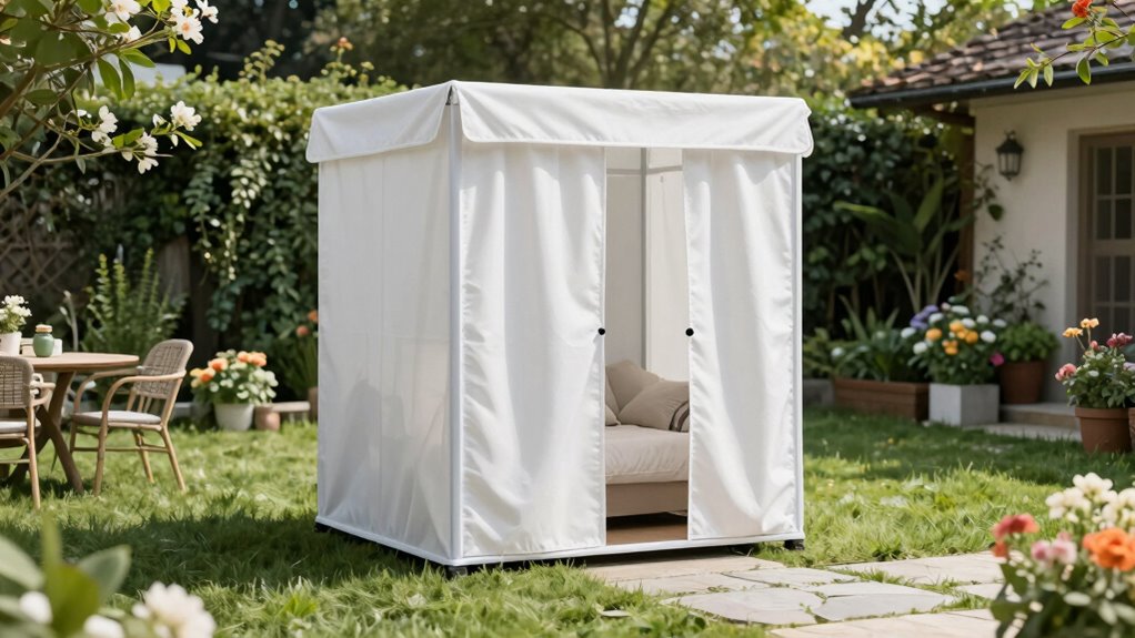 portable privacy for outdoor changing