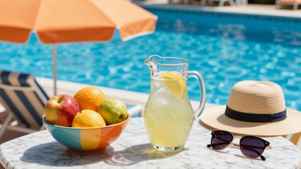 prevent poolside heat stress
