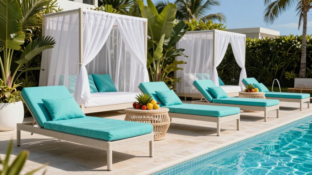 relaxing poolside furniture essentials
