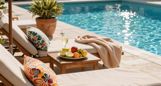 relaxing poolside guest experience