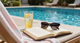 relaxing poolside weekend reflections