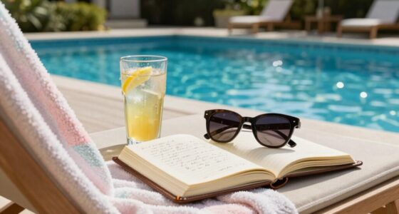 relaxing poolside weekend reflections