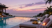relaxing sunday poolside evenings