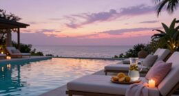 relaxing sunday poolside evenings