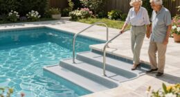senior friendly pool steps