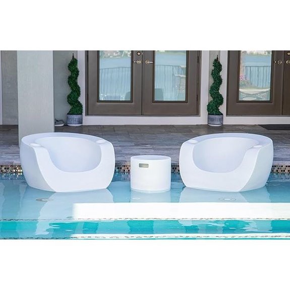 set of two lounge chairs