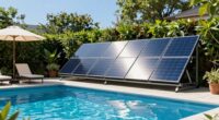 solar pool heating installation