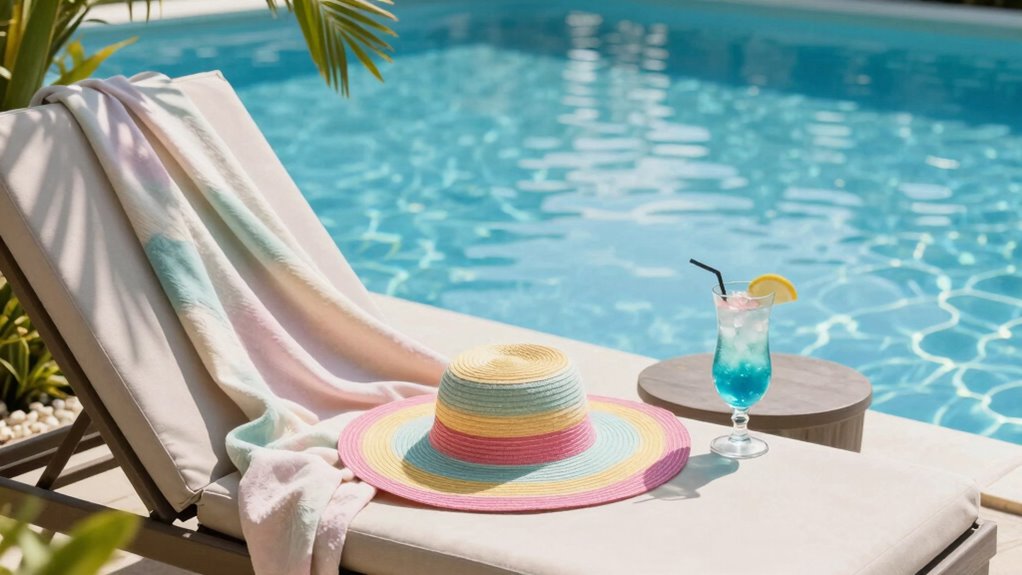 solo poolside relaxation oasis
