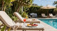 sophisticated poolside fun ideas