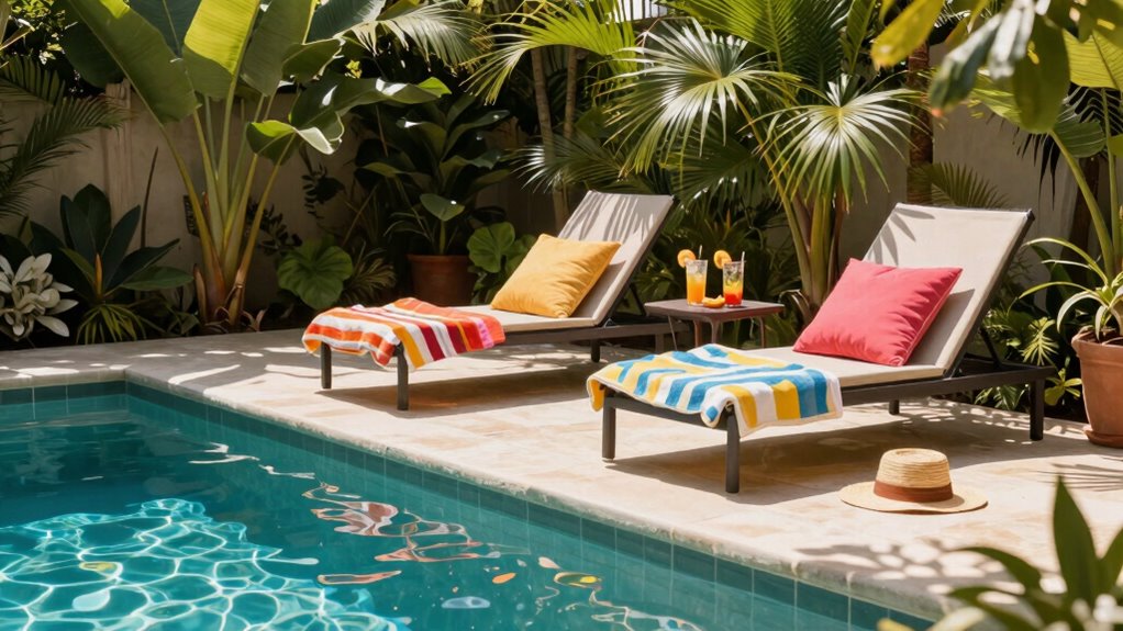 staycation vibes by poolside