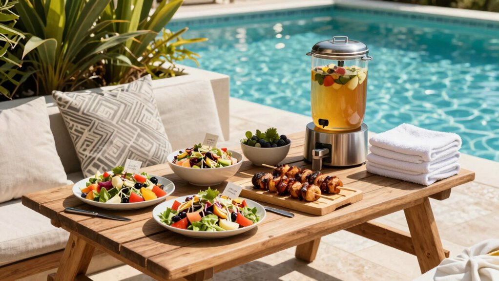 streamline poolside dining experience