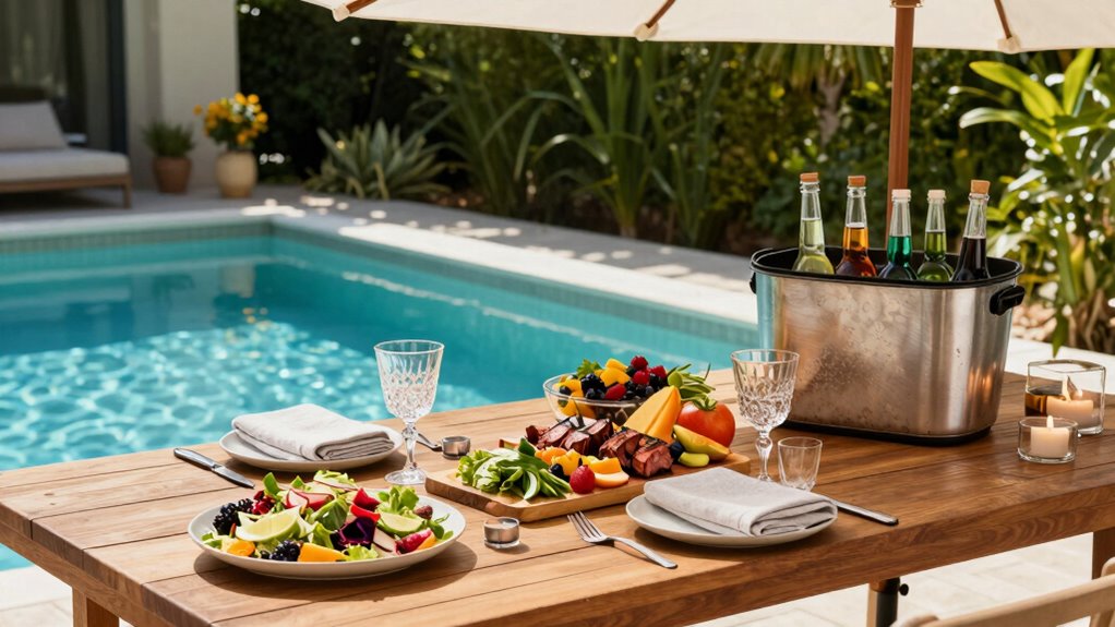 stress free poolside meal prep