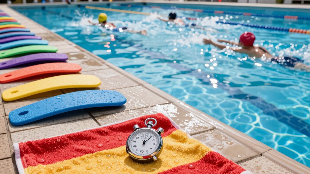 structured pool fitness session