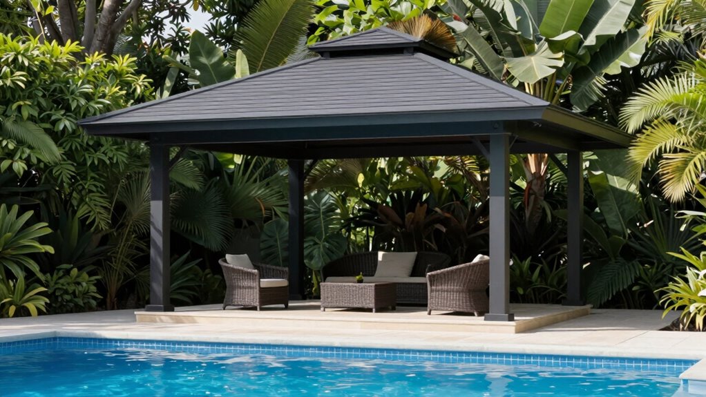 suitable for poolside shade