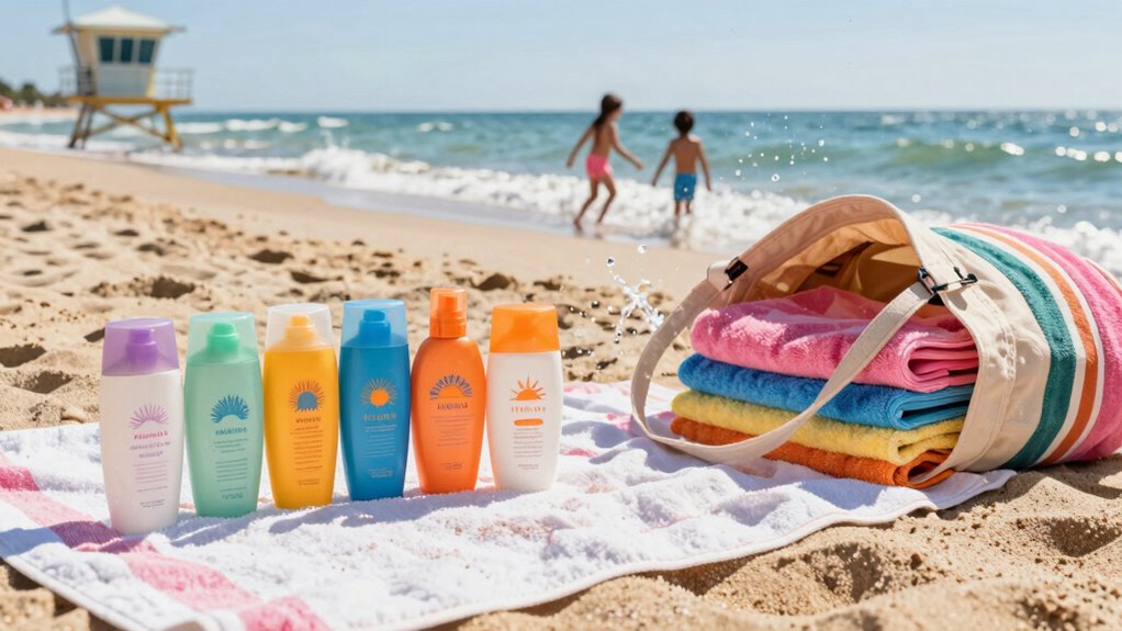 sunscreen application and organization