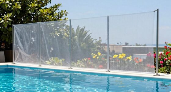 temporary see through safety barrier