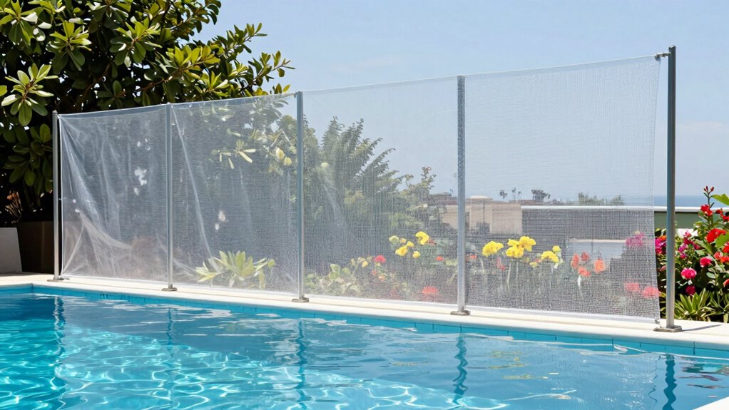 temporary see through safety barrier