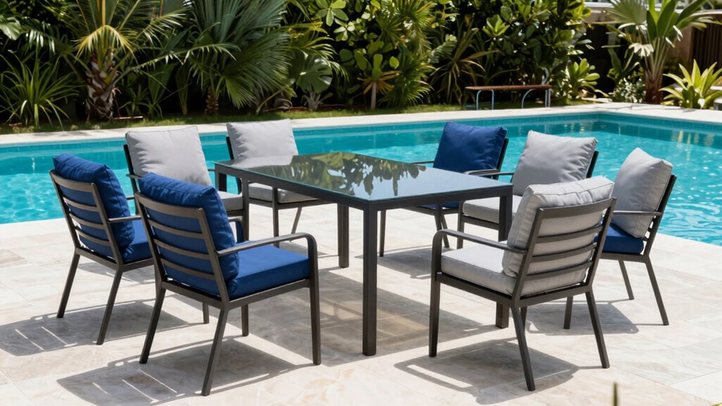 top aluminum pool furniture