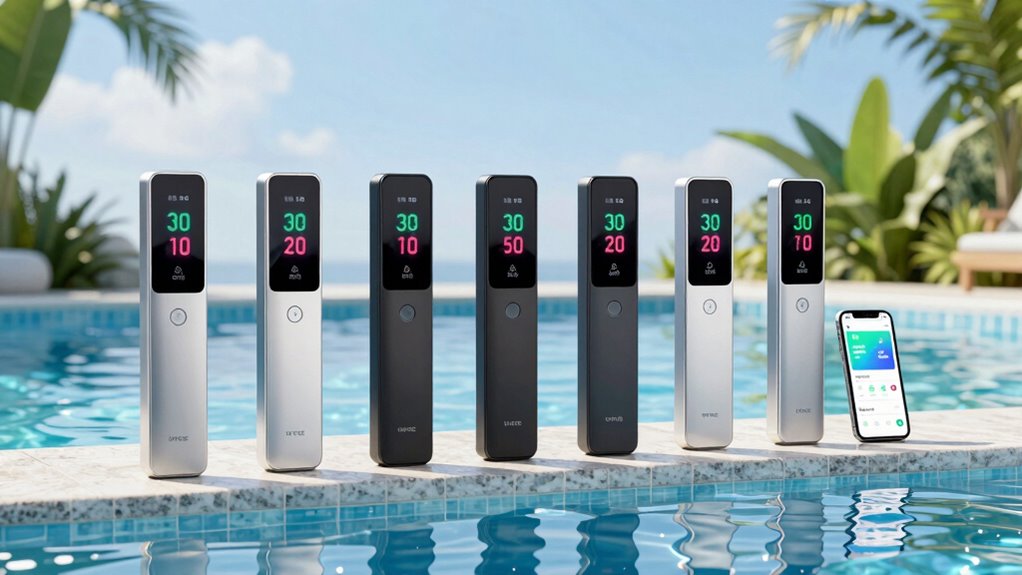 top app connected pool thermometers