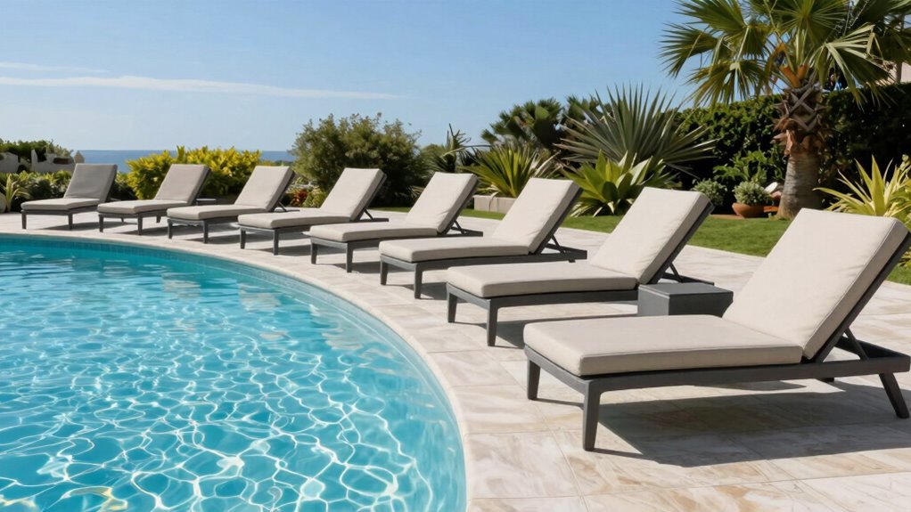 top in water tanning chairs