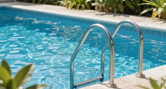 top inground pool ladders